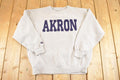 Vintage 1990s Akron Ohio Jansport Big Text Souvenir Crewneck Sweatshirt Mens L