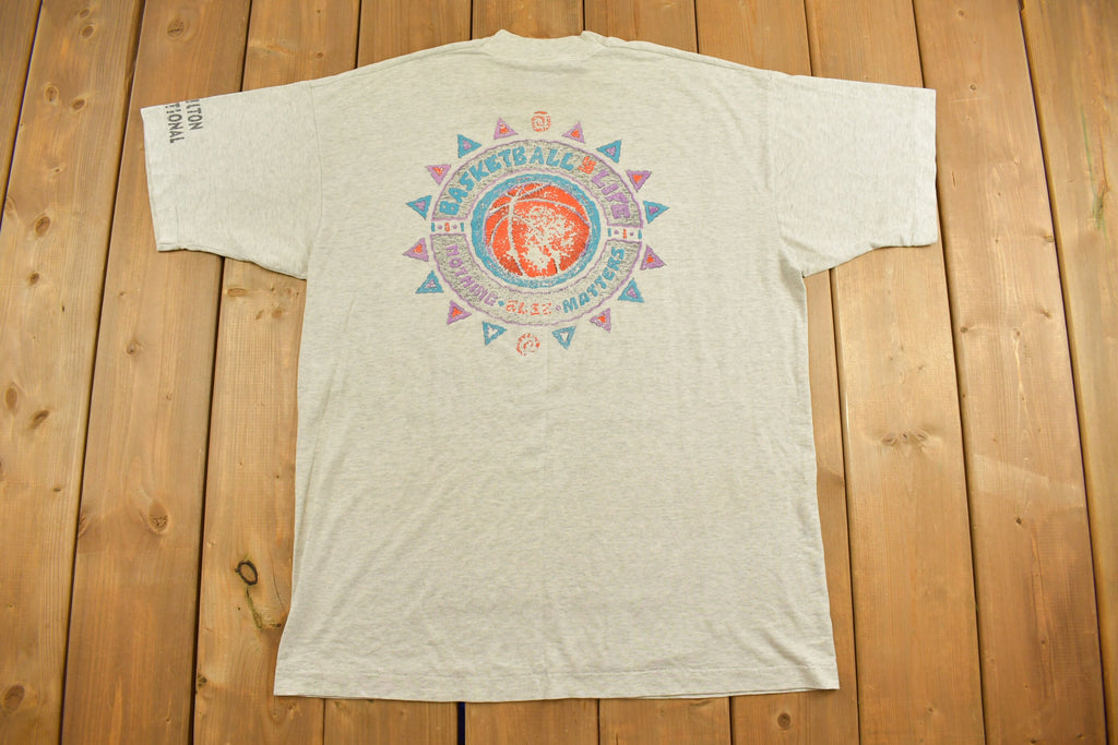 Vintage 1990s Hamilton Basketball Is Life Graphic T-Shirt