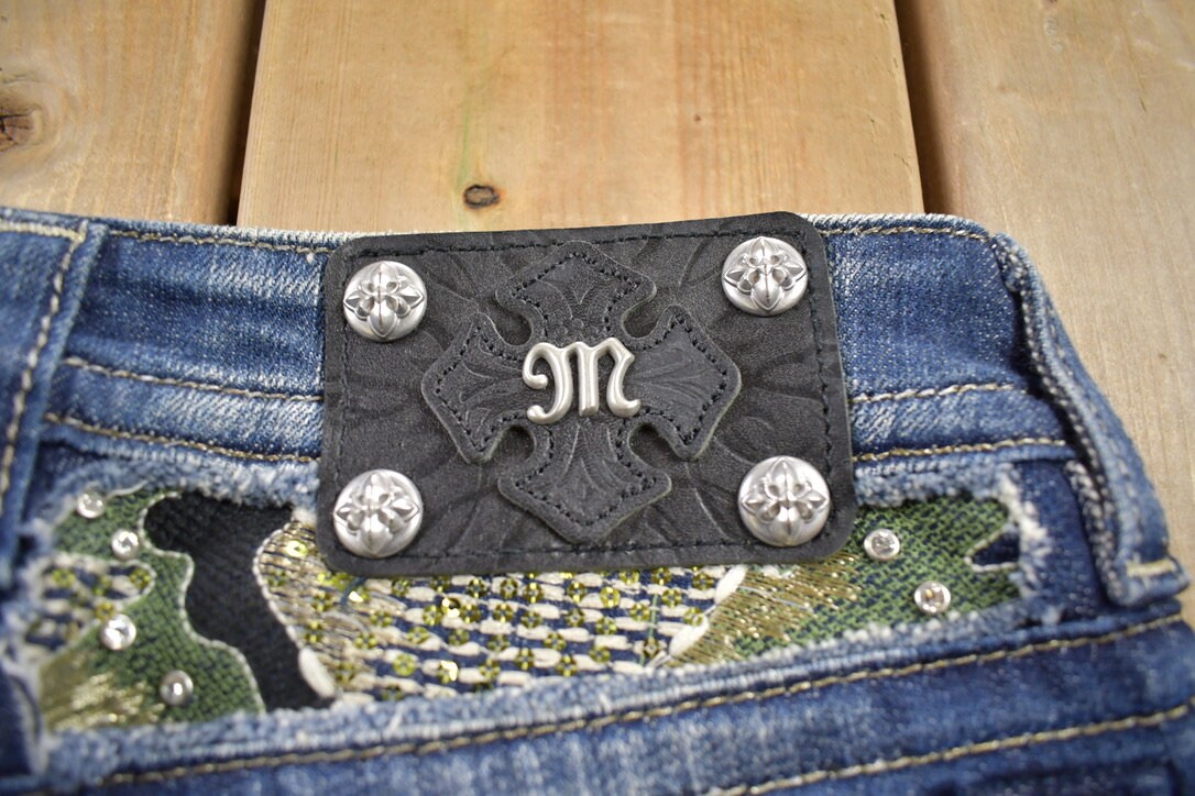 Vintage Y2K Miss Me Bedazzled Low Rise Jeans Size 26x31