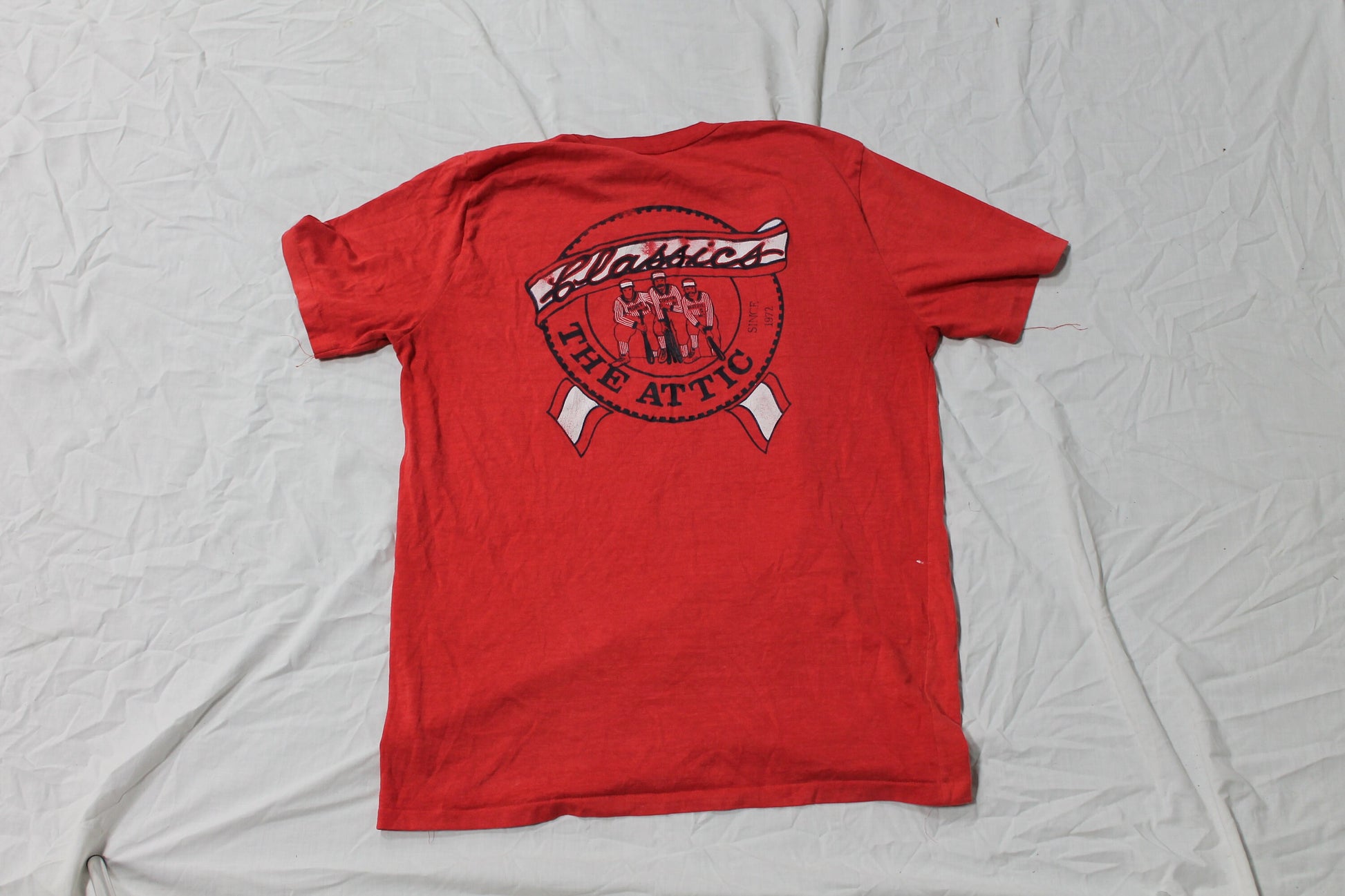 Vintage 1980s The Attic Classics Graphic T-Shirt / Baseball / Single Stitch / Streetwear Fashion / Made in USA