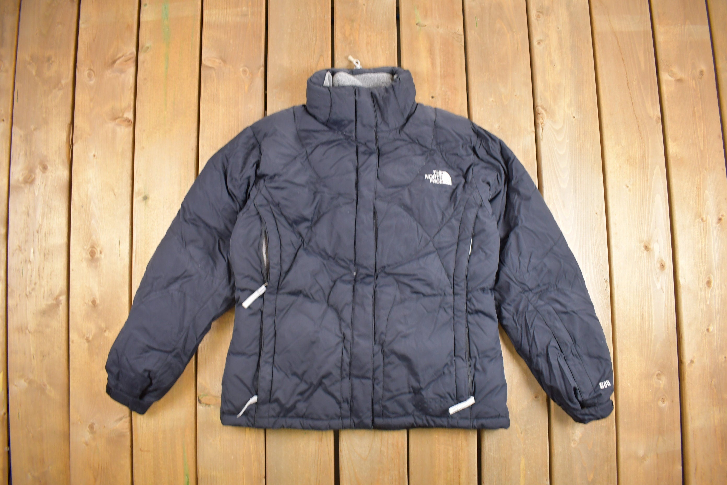 Vintage 1990s The North Face Women's Black Puffer Jacket