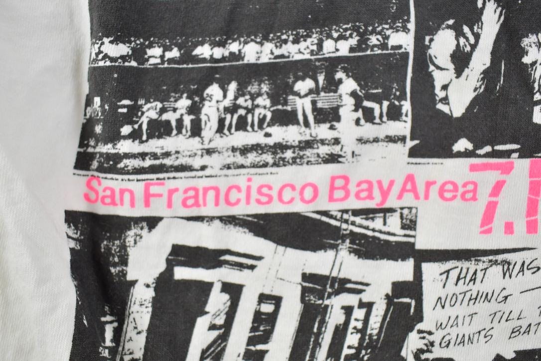 Vintage 1989 San Francisco Earthquake Souvenir T-Shirt