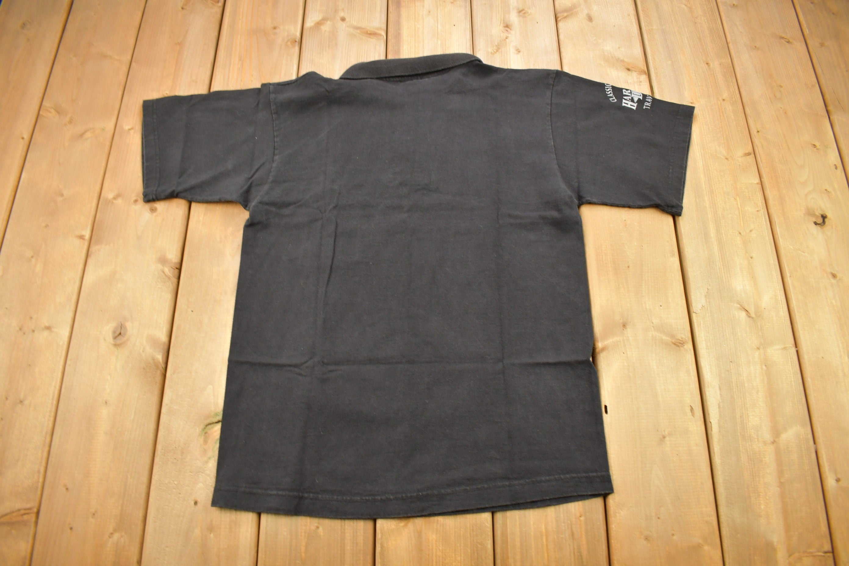 Vintage 1993 Harley Davidson Classic Motor Sports Traverse Michigan Polo Shirt