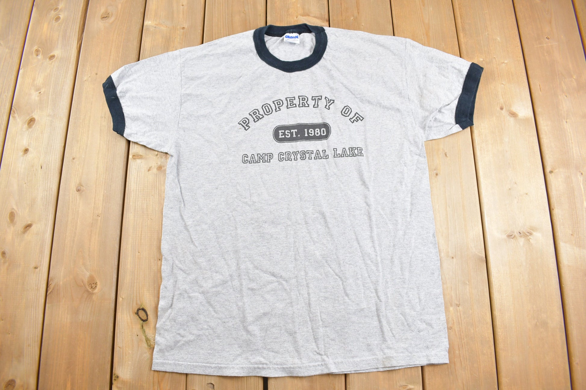 Vintage 1990s Friday The 13th Camp Crystal Lake Movie Promo T-shirt