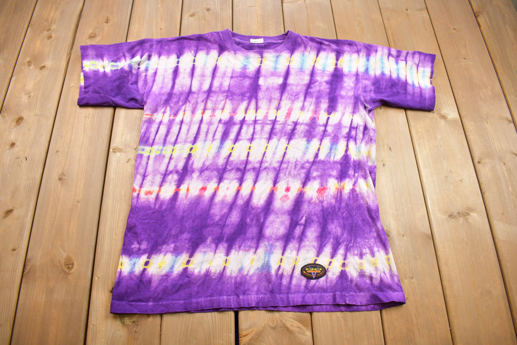 Vintage 1990s Bugle Boy Tie Dye Graphic T-Shirt