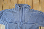 Vintage 1990s Randy River Heavy Cotton Quarter Zip Mock Neck Sweatshirt