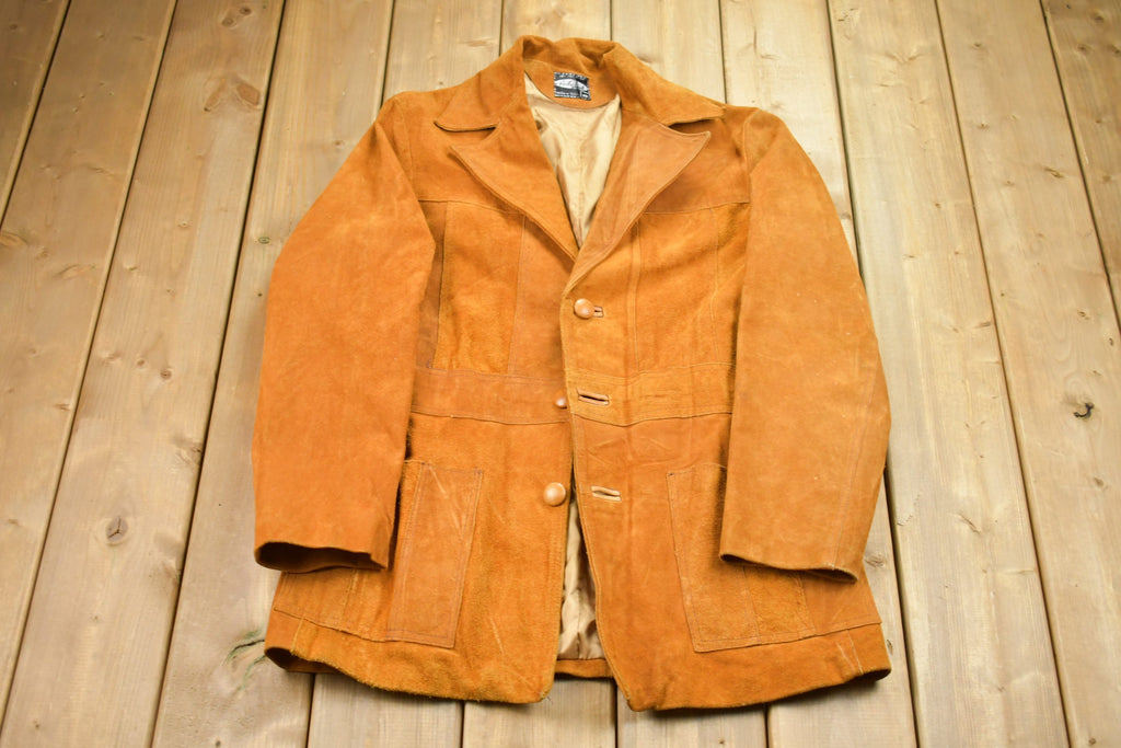 Vintage 1980s Arte Diel Suede Leather Blazer