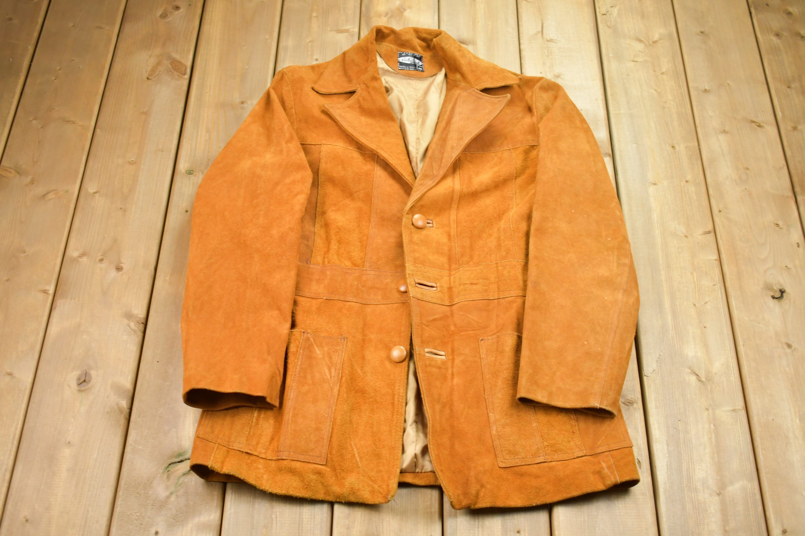 Vintage 1980s Arte Diel Suede Leather Blazer