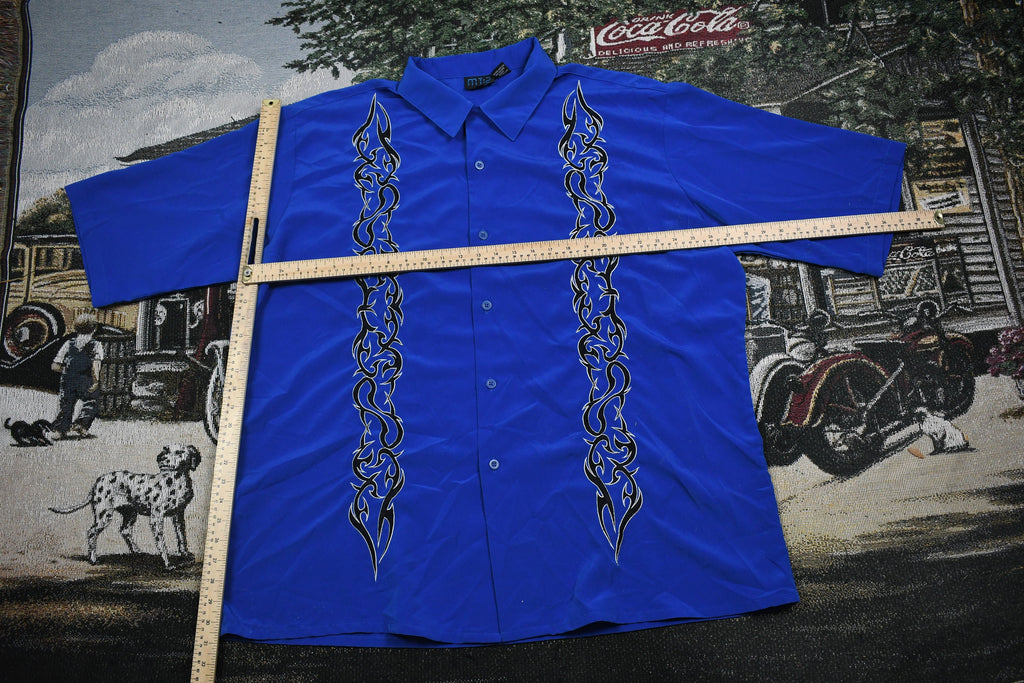 Vintage 1990s Abstract Pattern Button Up T-Shirt