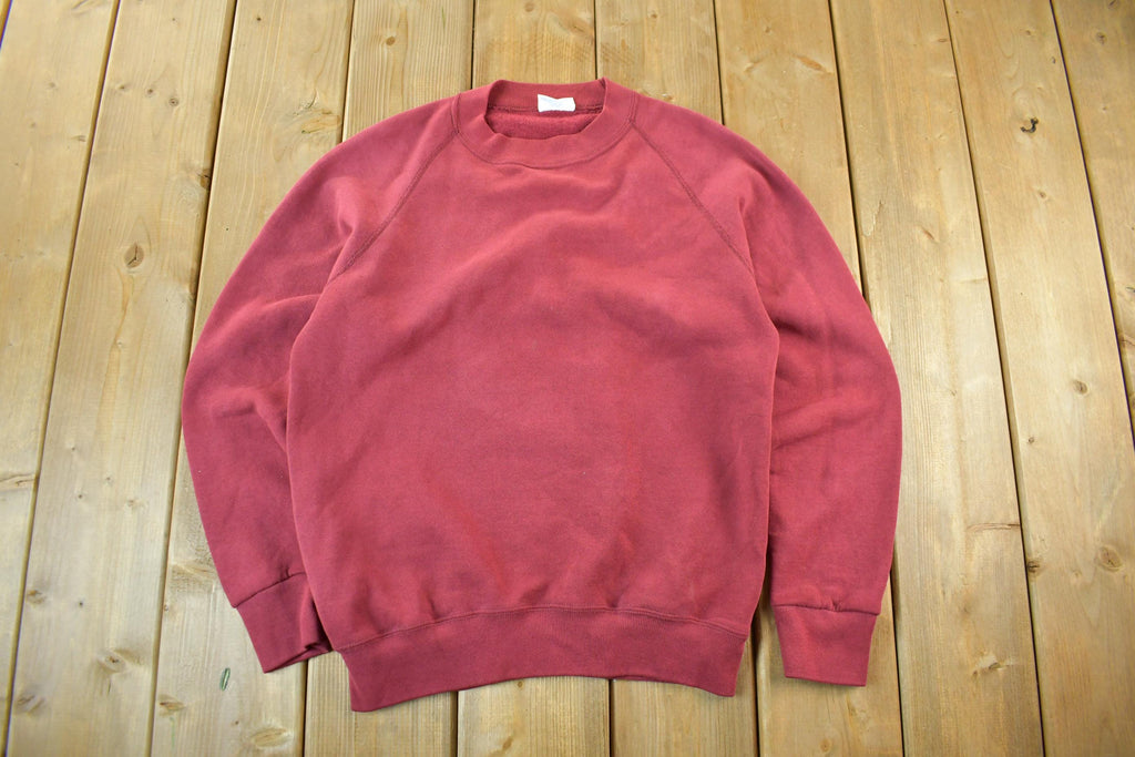 Vintage 1990s Santee Sweats Blank Crewneck Sweatshirt Men's Small