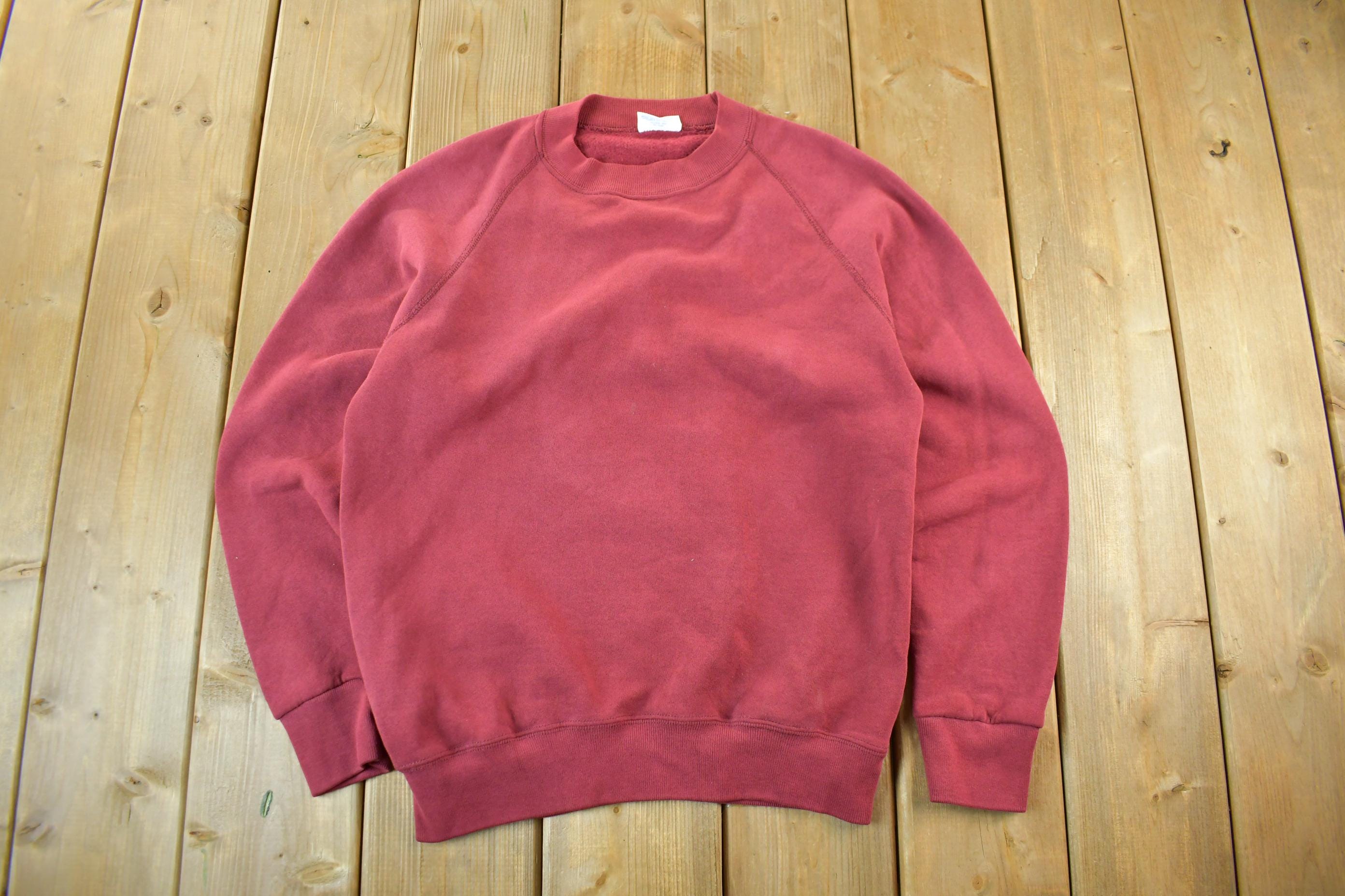 Vintage 1990s Santee Sweats Blank Crewneck Sweatshirt Men's Small