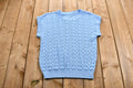 Vintage 1980s Knit Crewneck Sweater Vest /
