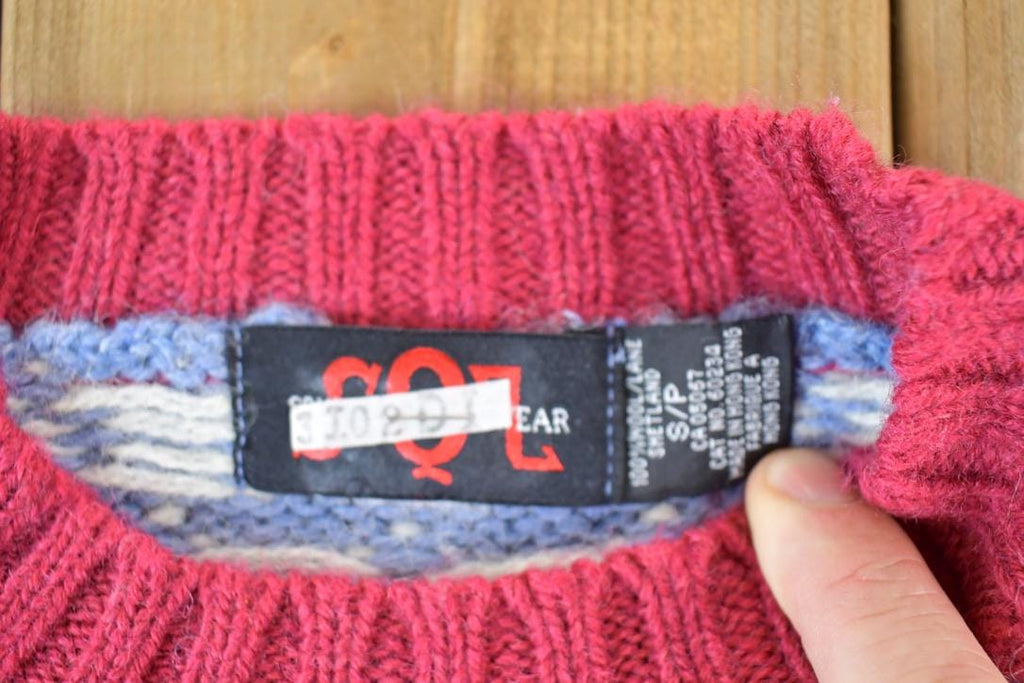 Vintage 1990s Ski Gear Knit Crewneck Sweater