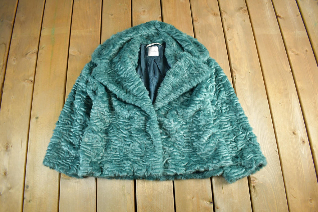 Vintage 1980s Motel Faux Fur Coat Women's S-M