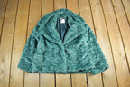 Vintage 1980s Motel Faux Fur Coat Women's S-M