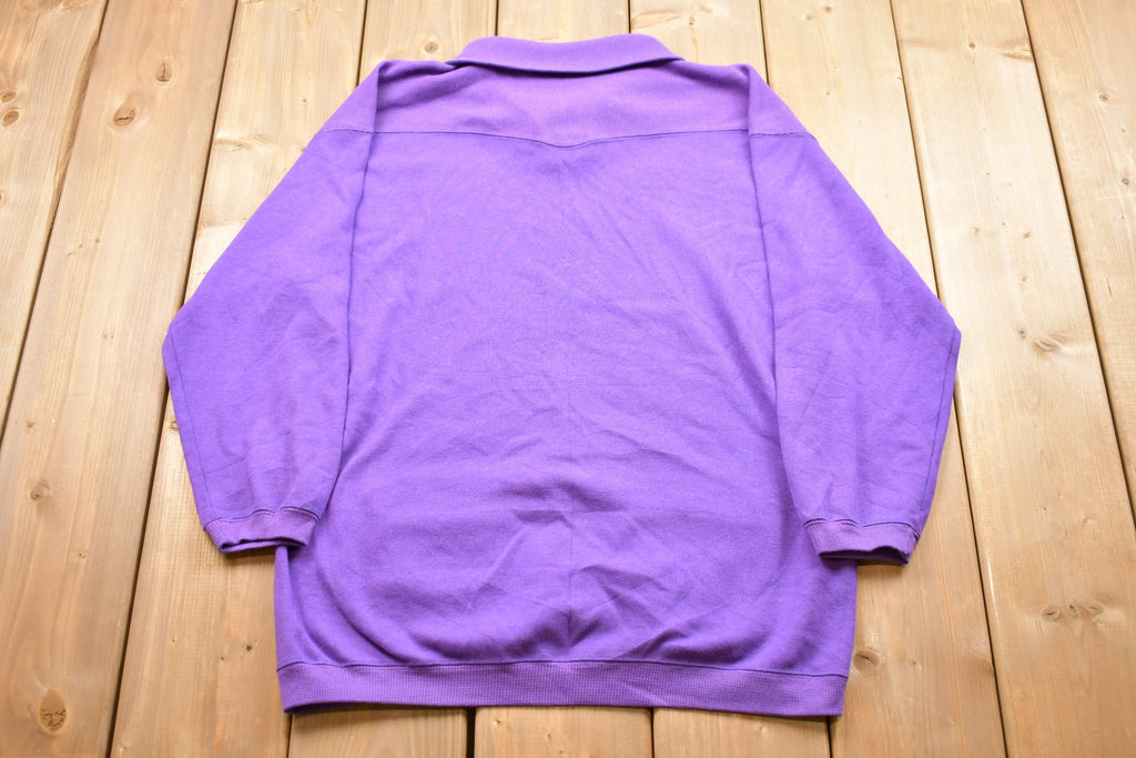 Vintage 1990s Quarter Button Sweatshirt