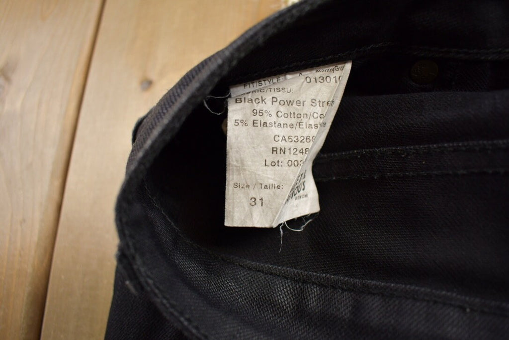 Vintage Y2K Naked & Famous Black Jeans Size 31x31