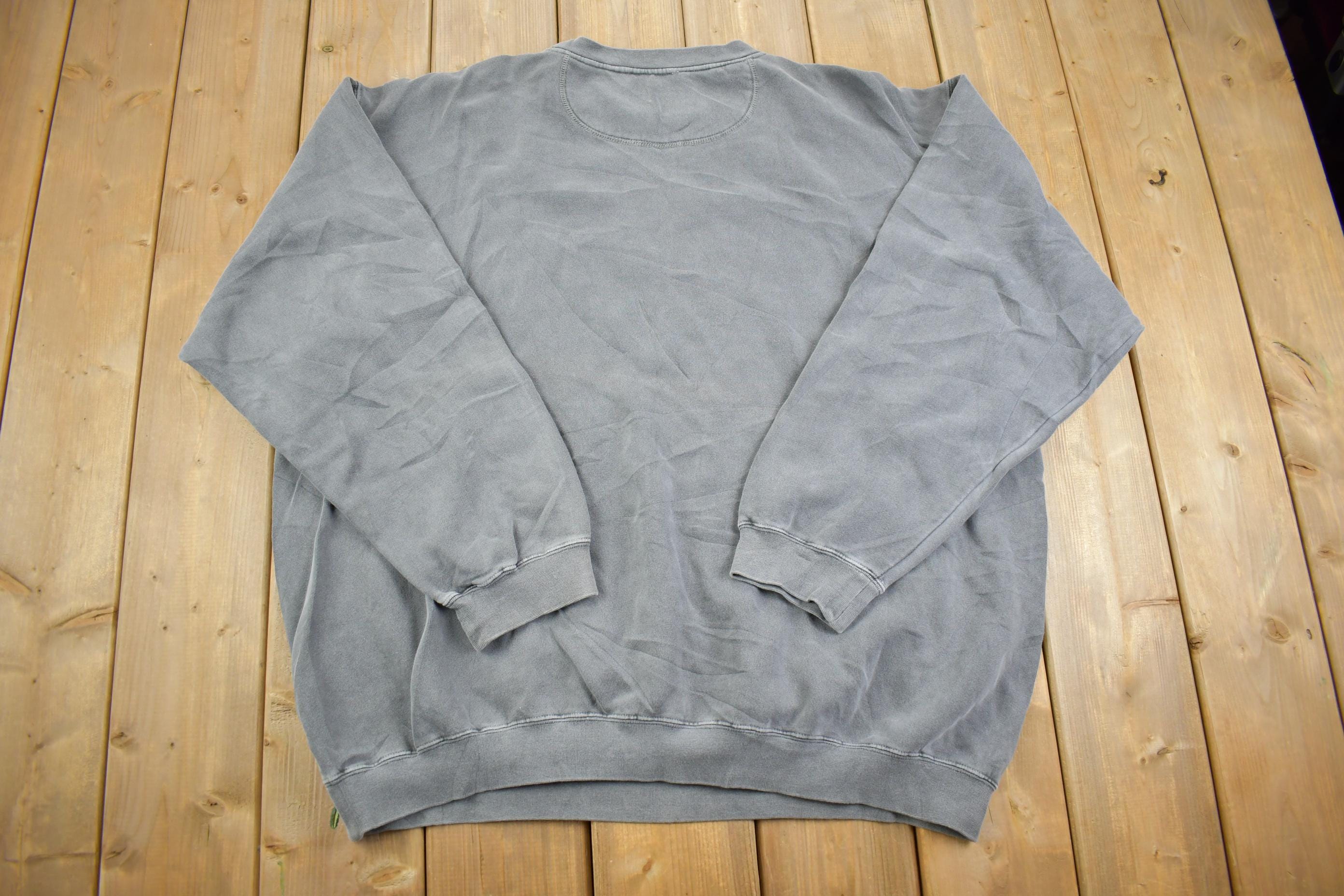 Vintage 1990s Nagy Faded Grey Crewneck Sweatshirt XXL