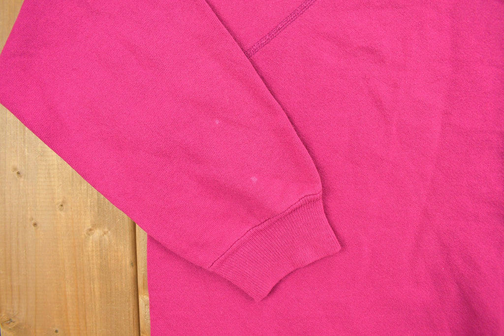 Vintage 1990s Pink Blank Hanes Herway Crewneck Sweatshirt