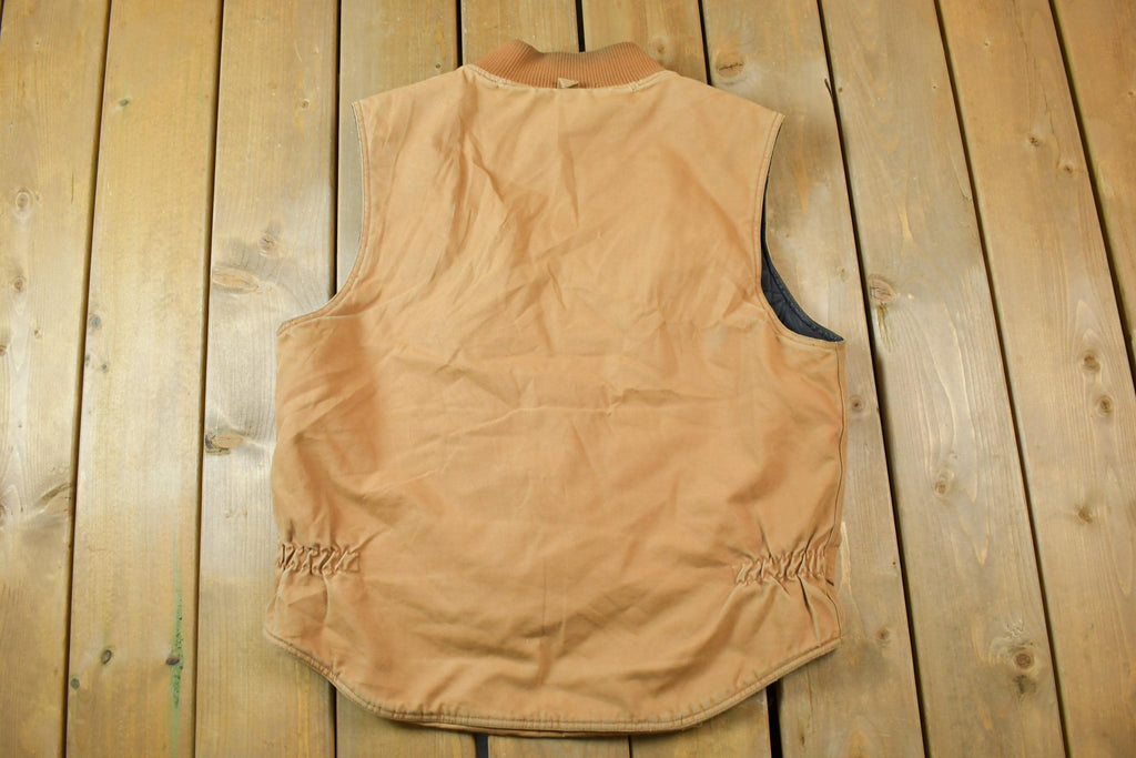 Vintage 1990s Distressed Walls Blizzard Pruf Blanket Lined Vest Made In USA