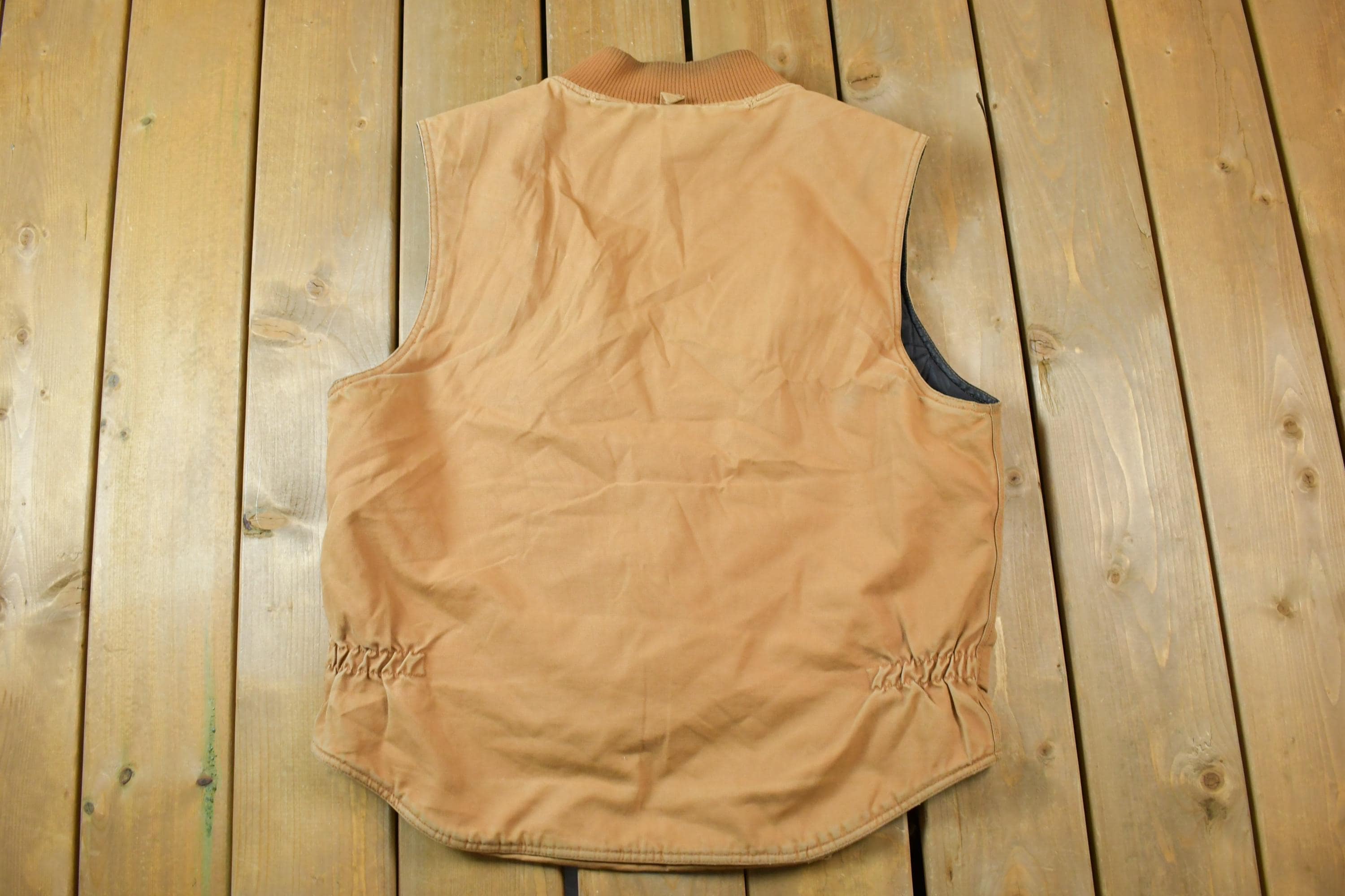 Vintage 1990s Distressed Walls Blizzard Pruf Blanket Lined Vest Made In USA