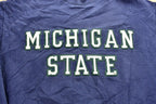 Vintage 1990's University of Michigan State Collegiate Crewneck  Embroidered  NCAA Sweatshirt  Heavyweight  Americana  Made In USA