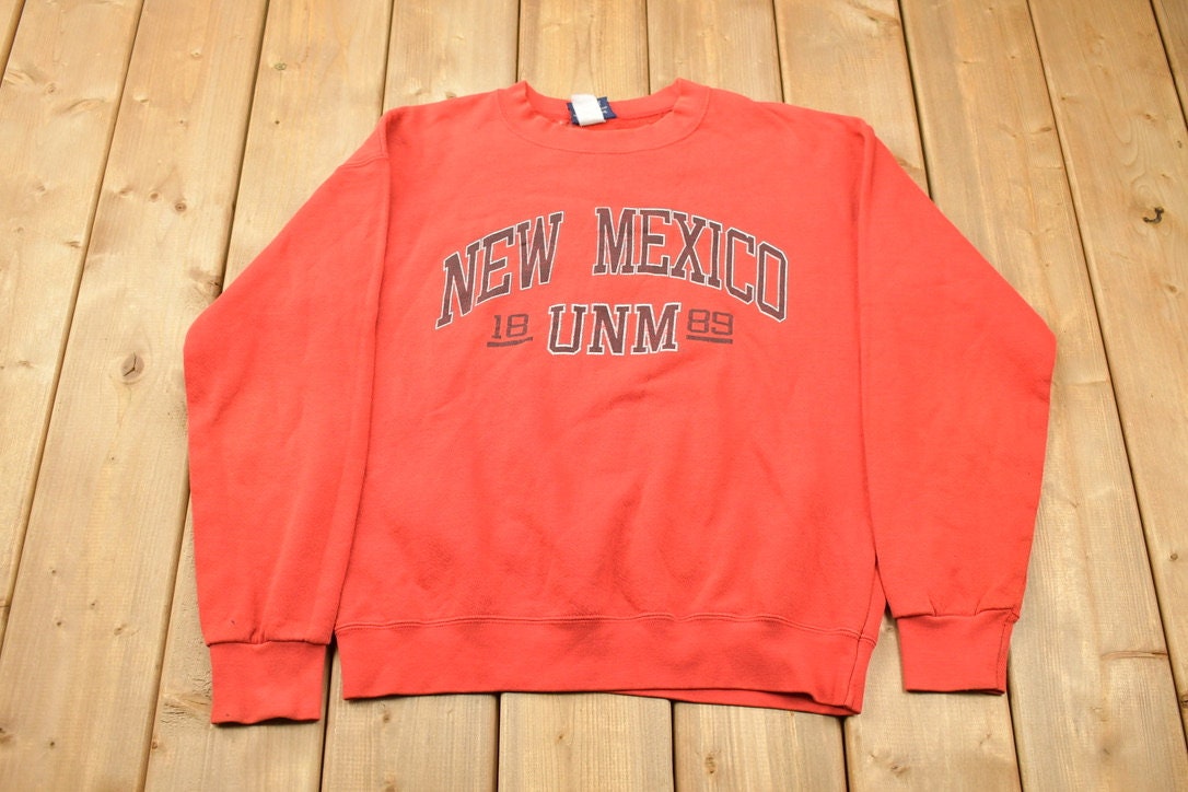 Vintage 1990s University Of New Mexico Collegiate Crewneck  Jansport  NCAA Sweatshirt  Sportswear  Americana