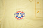 Vintage 1970s Deadstock American Aero Lights Embroidered Polo T Shirt