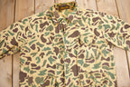 Vintage 1970s Caliber Duck Camo Button Up Shirt