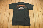 Vintage 1990s Bergdale Harley Davidson Albert Lea MN Flames Graphic T-Shirt /