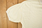 Vintage 1990s Striped Mock Neck T Shirt