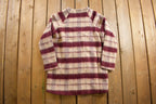 Vintage 1970s Xcel Couture Full Length Plaid Mohair Coat