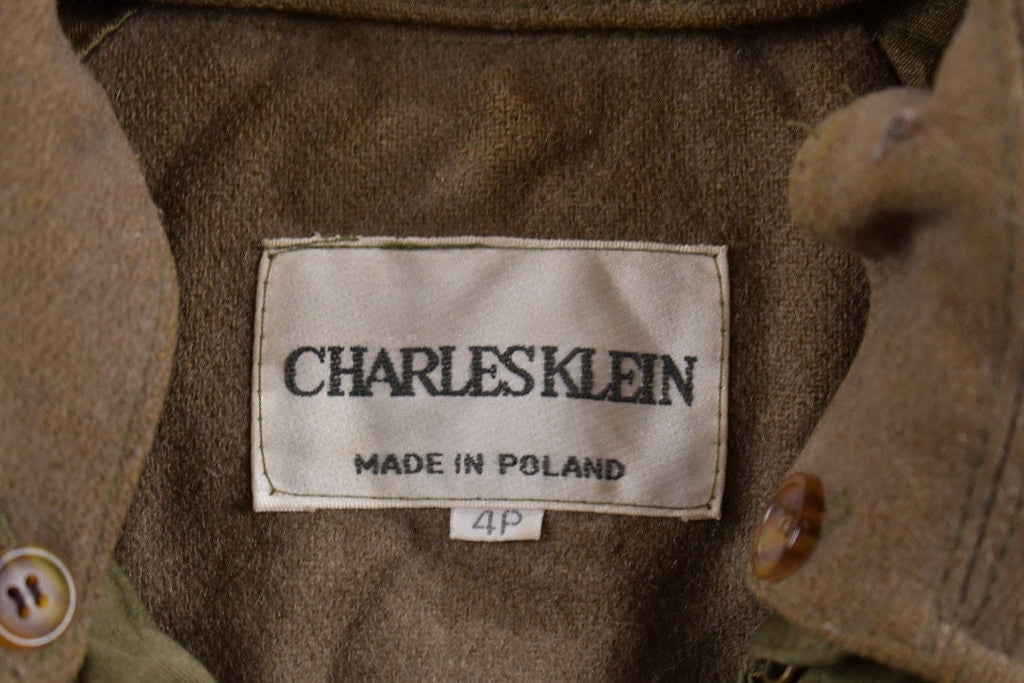 Vintage 1980s Charles Klein Full Length Trench Coat