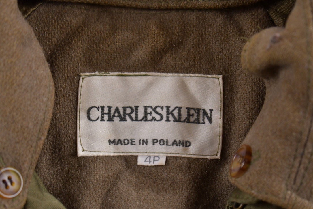 Vintage 1980s Charles Klein Full Length Trench Coat
