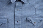 Vintage 1990s Fenton Western Style Denim Snap Button Shirt