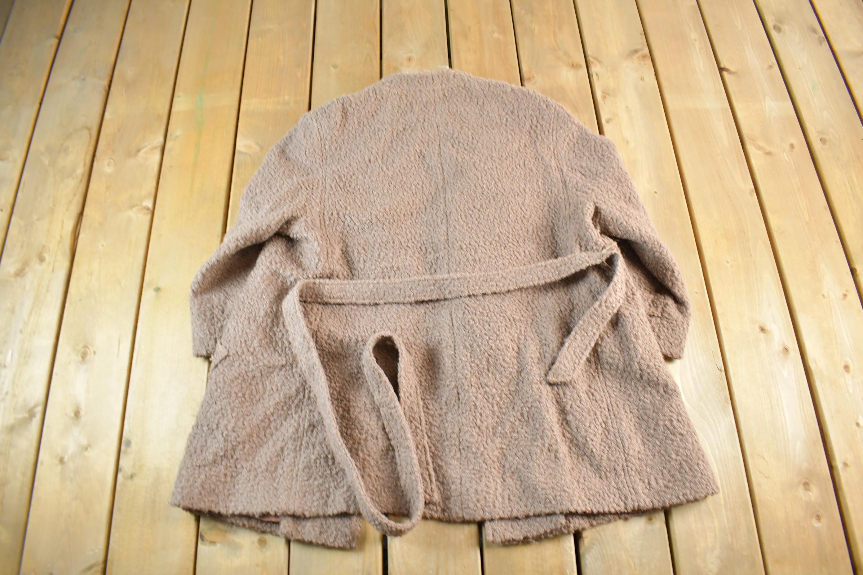 Vintage 1970s Salon Juliette Wool Full Length Peacoat Women's Large