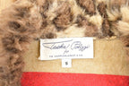 Vintage 1990s Tasha Polizzi Cheetah Cuff Fleece Outdoorsman Sweater Women's S
