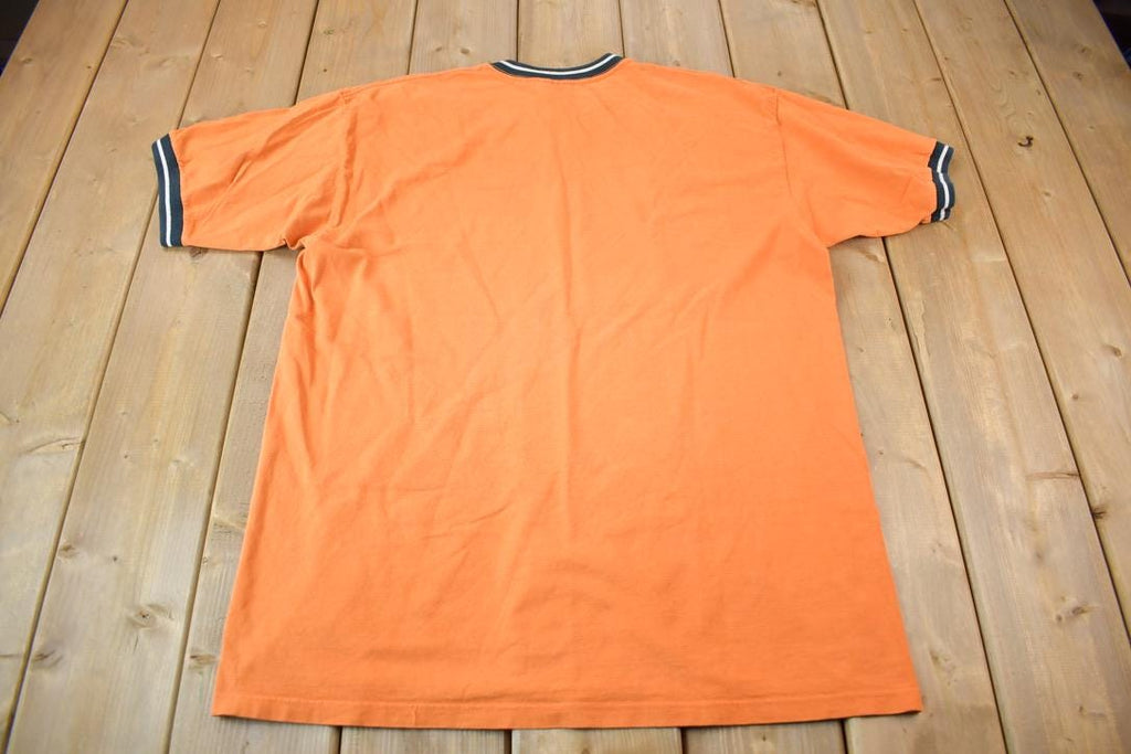Vintage 1990s Nike Mini Swoosh Heavy Weight Ringer T-Shirt