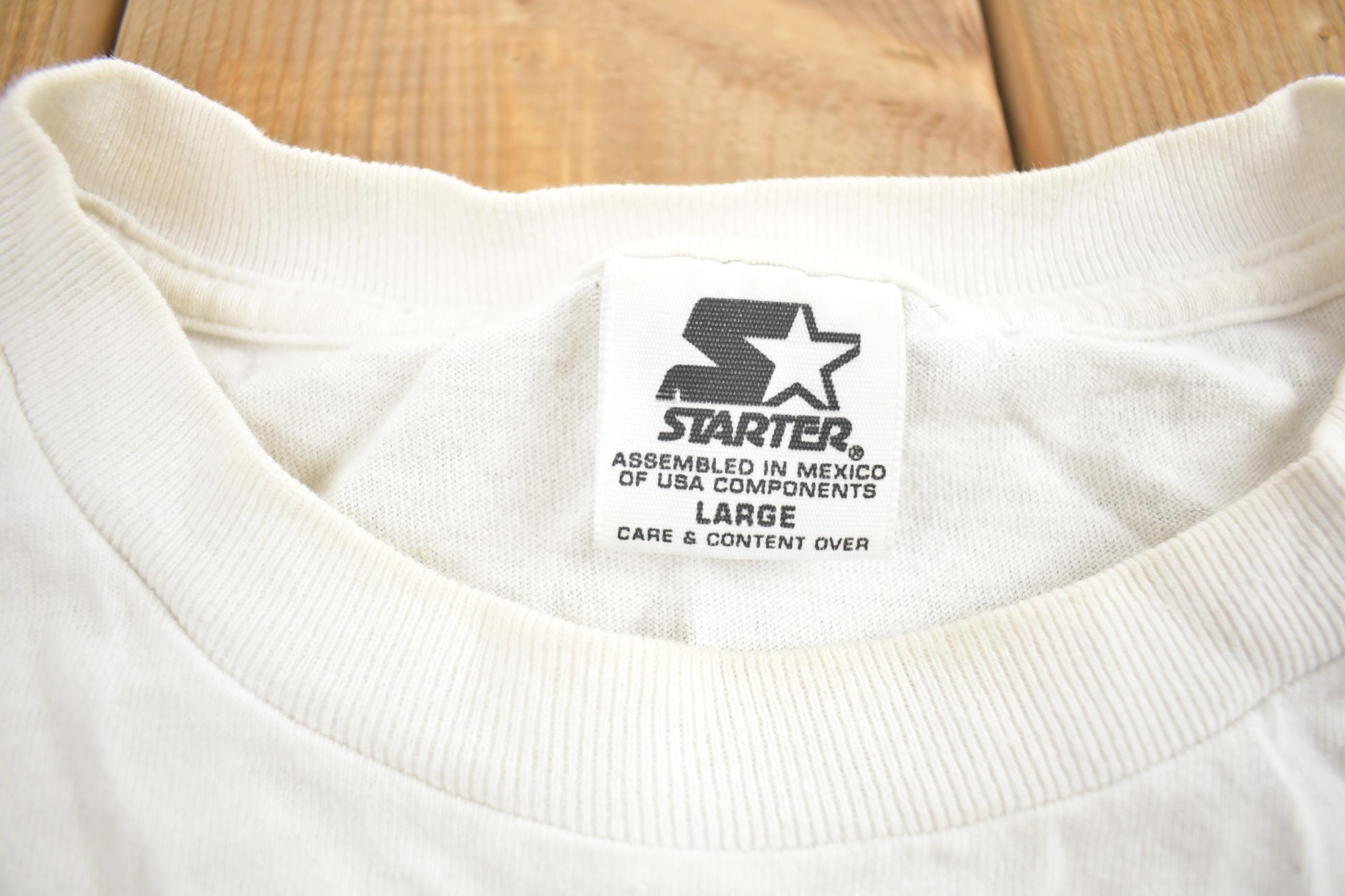 Vintage 1998 MLB Baseball New York Yankees World Series Starter Graphic T-Shirt Made In USA