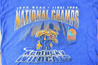Vintage 1996 University of Kentucky Wildcats NCAA Basketball National Champions Collegiate Graphic T-Shirt