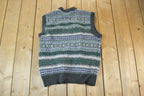 Vintage 1990s Fine Line Knit Perfect Mild Distress Cardigan Sweater Vest Made In USA