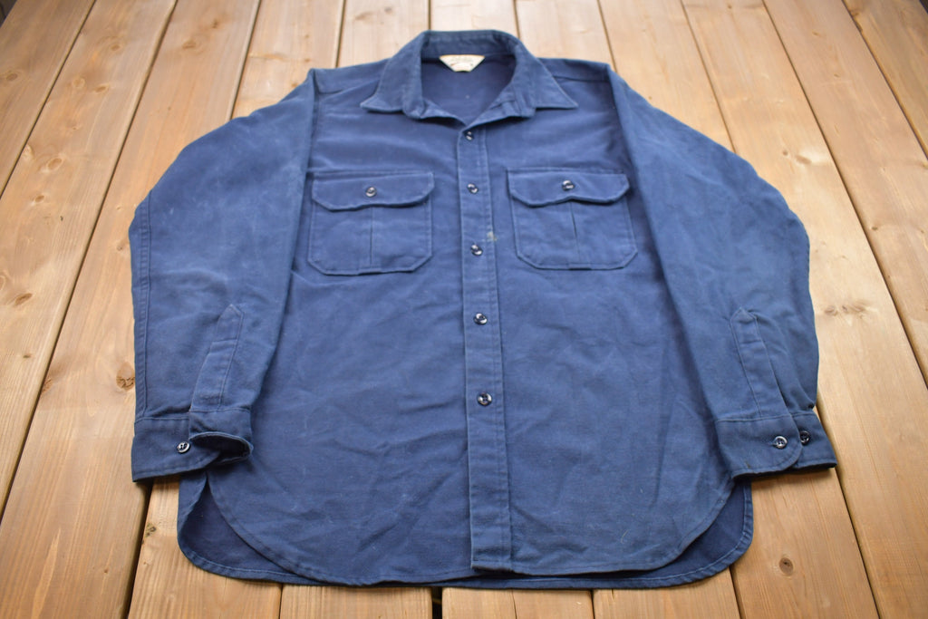 Vintage 1980s Cabela's Double Breasted Button Up Hunting Shirt
