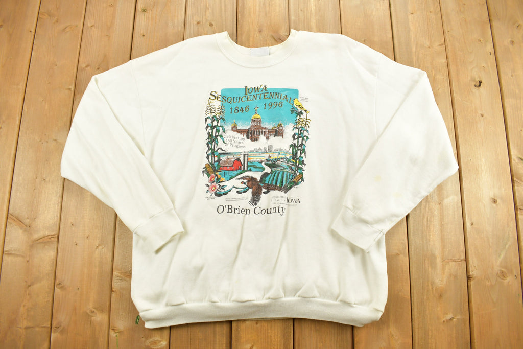 Vintage 1993 Lee Iowa Sesquicentennial Crewneck Sweatshirt
