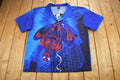 Vintage 2002 New With Tags Spiderman All Over Print Button Up T-Shirt