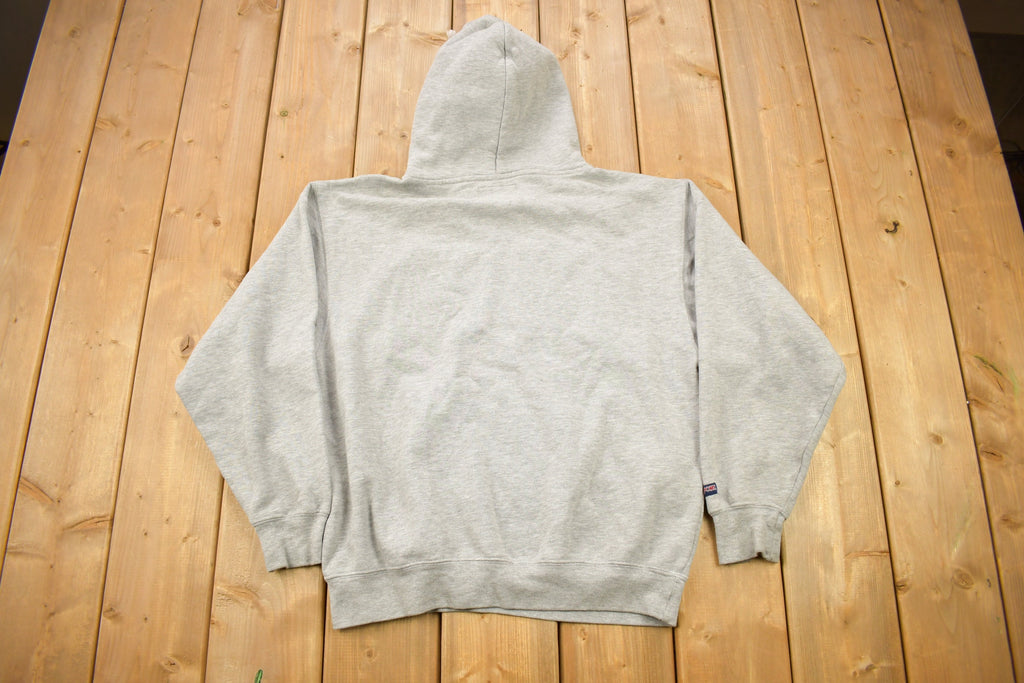 Vintage 1990s Eastern University Collegiate Hoodie  Embroidered  Jansport Sweatshirt  Sportswear  Americana