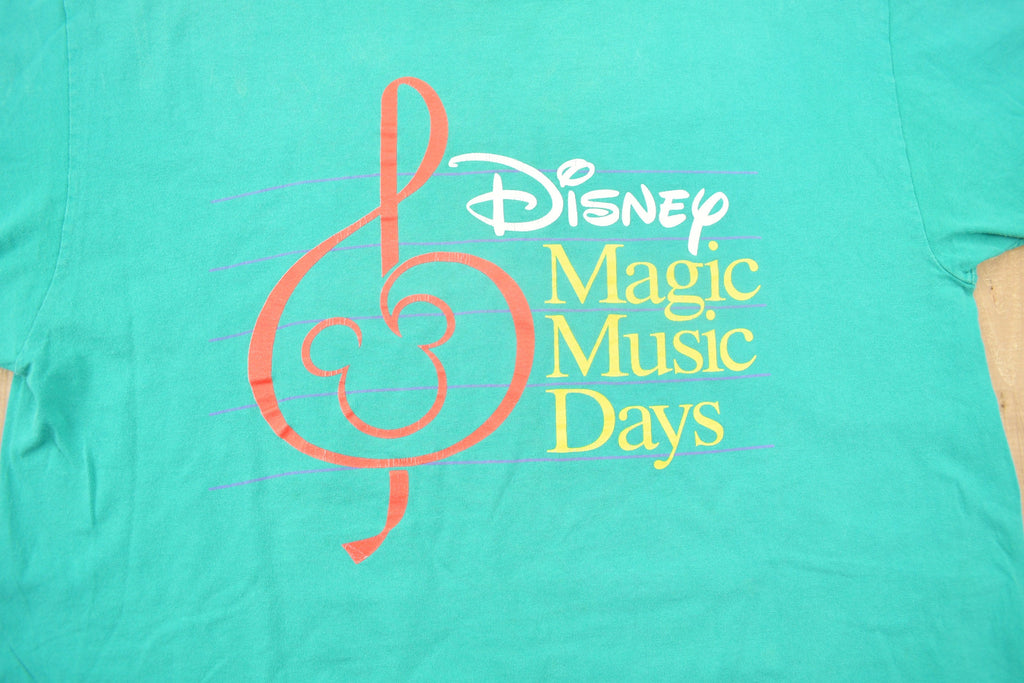 Vintage 1990s Disney Magic Music Days Graphic T-Shirt Vintage Streetwear