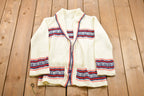 Vintage 1970s Knitted Cardigan Sweater