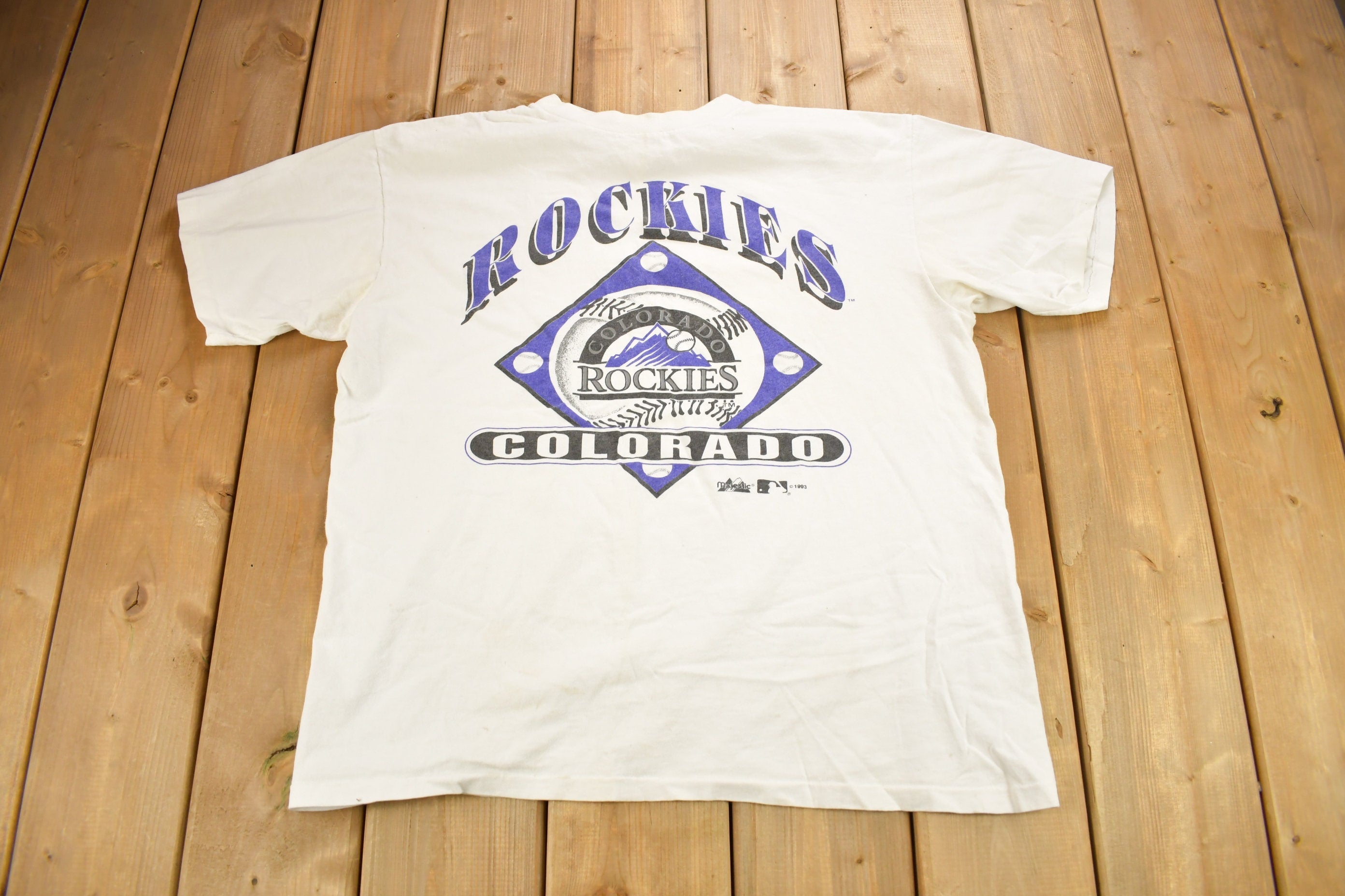Vintage 1990s Colorado Rockies Baseball T-Shirt