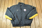 Vintage 1990s Reebok Pittsburgh Steelers Pro Line NFL Football Jacket