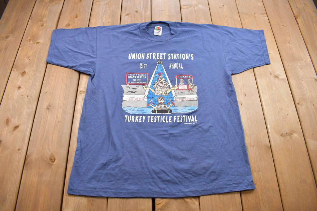 Vintage 1999 Union Street Turkey Festival Graphic T Shirt